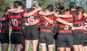 Marin Highlanders Huddle Up.