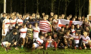 Marin and Walcott players pose together after their game.