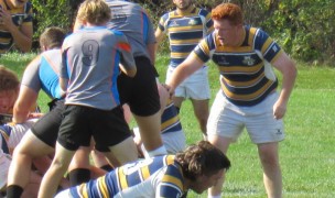 Joey Artinian patrols the pillar for Marquette. Alex Goff photo.