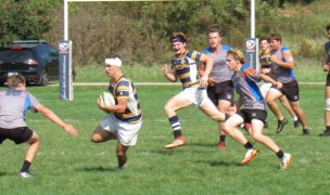 Marquette in yellow and blue, UW-Platteville in gray. Alex Goff photo.