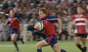 Hercus on his way to payfirt against Japan in 2003.
