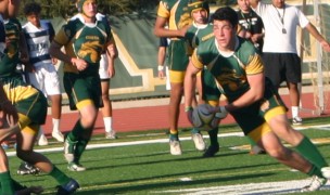 Mira Costa vs St. John Bosco. Christian Hunter scrumhalf. TM Trinh photo.