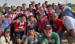 The North American Lions in Dubai with their coaches and supporters.