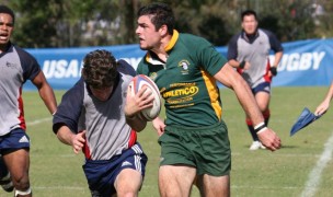 Nate Ebner playing for the Midwest All-Stars in 2007. Ed Hagerty photo.