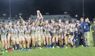 Navy celebrates their victory. Alex Goff photo.