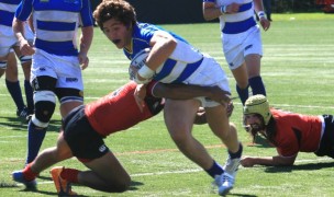 Andrew Guerra charges ahead for Notre Dame College.