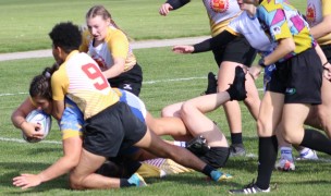 NDC's Alivia Leatherman opens the scoring. Alex Goff photo.