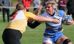 Notre Dame College vs Iowa State in Saturday's Quarterfinal. Alex Goff photo.