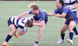 Neuqua on defense against Charlotte Cardinals at Carolina Ruggerfest. Alex Goff photo.