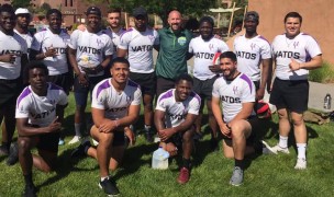 New Mexico Highlands' 7s team in June of 2019. Photo published on social media by New Mexico Highlands University