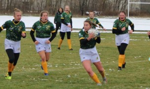 NMU moved the ball well despite the cold. Alex Goff photo.