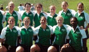 The 2005 Northeast Women's All-Star team that won the 2005 NASC 7s. Rugby Magazine.