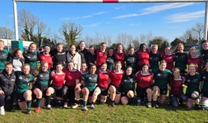 Norwich women and the Irish Defense Force team.
