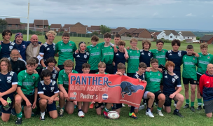 The Panther Youth Boys with the boys from Barry.