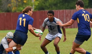 Iowa Central (in gray) vs Principia (in blue)