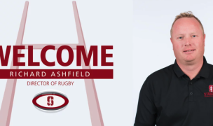 Rich Ashfield gets the welcome treatment at Stanford.