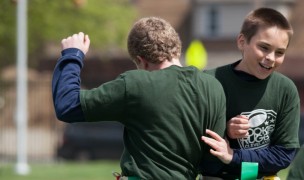 Just two of the hundreds of Rookie Rugby players.