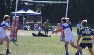 Action from Rugby Ohio's 7s competition fall 2024. Rugby Ohio is under fire for how its Board is selected. Alex Goff photo.