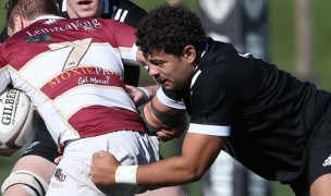 Ethan Doumbe was a force for St. Bonaventure this week. Photo SBU Rugby.
