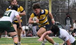 Joe Deinhart charges on for St. Ignatius. Photo Preston Bucsanyi.