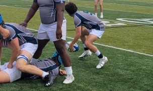 SLUH gets the ball out of the ruck.