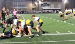 St. Edward vs Walsh Jesuit under the lights. Alex Goff photo.