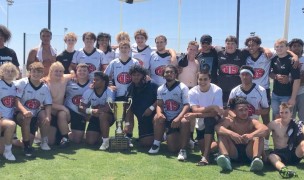 Tempe with their trophy. Photo Hal Morgan.