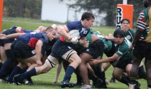 Caleb Bott takes the ball up for Traverse City. Kristin Goethals photo.