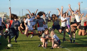 United girls are happy.