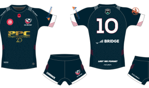 The US ALl-Military team's kit, made by Akuma, has the names of the fallen all across the fabric.