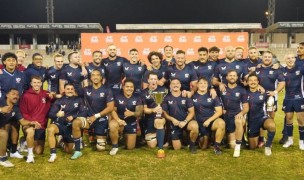 The USA team is all smiles after beating Spain.