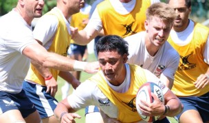 The USA players in training in Europe on this recent tour. Calder Cahill photo for USA Rugby.