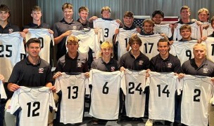 USA U18s at their jersey presentation.