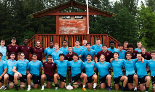 The USA U20s at DeWilde Rugby Fields.