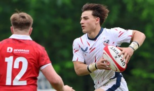 Corbin Smith on the charge. Photo USA Rugby.