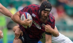 Riekert Hattingh in action for the USA against England. Ian Muir photo.