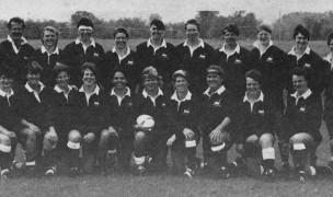 The 1992 Women's National Team. Photo CJ Vosk. Barb Bond is in the back row, 4th from the right.