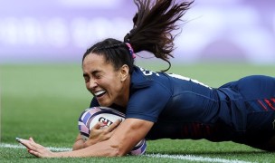 Spiff Sedrick scores the game-winner in style. Photo Team USA / USA Rugby.