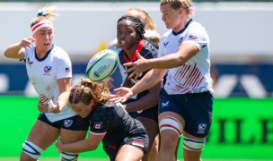 USA moves the ball vs Canada. Photo Sandra's Sports Shots.