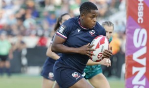 Six tries on the weekend for Nia Toliver. Photo USA Rugby.