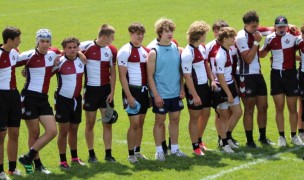 Vienna players wait for their medals. Alex Goff photo.