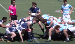 Scrum time for WWU and USD. Photo grabbed from Youtube.