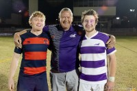 Ronnie and Sean McElligott, with Dad. Jeff Dalton photo.