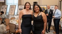 Mae Sagapolu got to chat with Ilona Maher at her awards dinner in 2023. Photo Emilio Huertas for Washington Athletic Club.