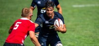 Ronan Murphy playing for the Collegiate All Americans in 2019. David Barbal photo.