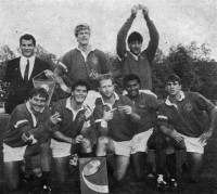 Kevin Higgins with the USA team at the 1988 Moscow 7s.