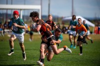 College action. David Barpal photo.