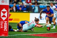 Danny Barrett was huge against France. David Barpal photo.