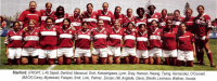 The 2005 STanford women's team, national champs. Jocelyn Tseng is in the back row, third from the right. Photo Rugby Magazine. 