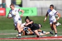 Breaking a tackle at the USA 7s in Clendale last fall. Photo Travis Prior for World Rugby